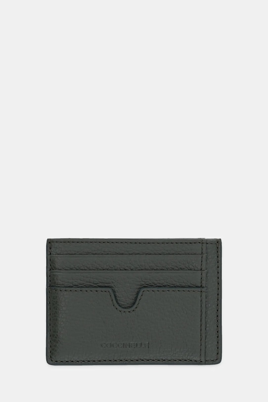 Coccinelle etui na karty skórzane zielony E2.MUK.87.01.01