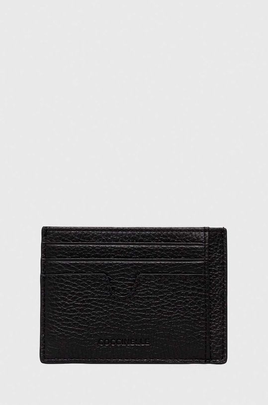 Δερμάτινη θήκη για κάρτες Coccinelle λείο δέρμα μαύρο E2.MUK.87.01.01