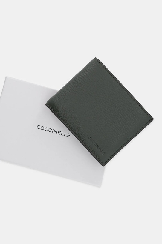 Coccinelle portfel skórzany zielony E2.MUL.81.04.01