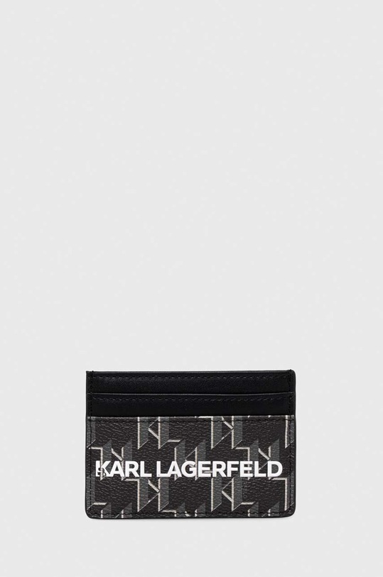 Pouzdro na karty Karl Lagerfeld vzorovaný černá 235M3209