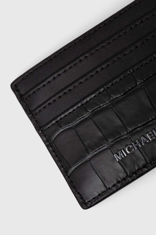 Michael Kors etui na karty skórzane czarny 39F3MHDD2E