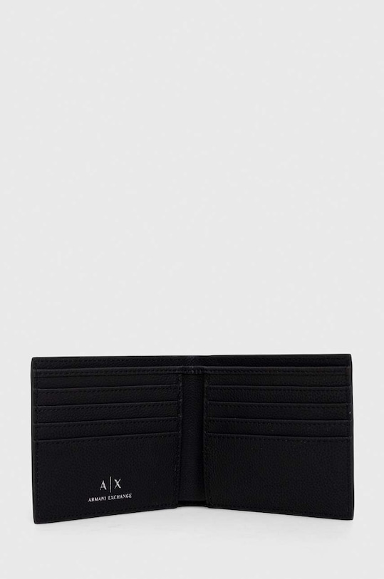 Accesorii Armani Exchange portofel de piele 958097.3F892 negru