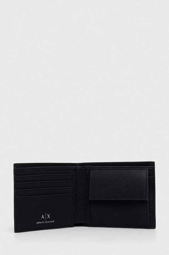 Accesorii Armani Exchange portofel de piele 958098.3F892 negru