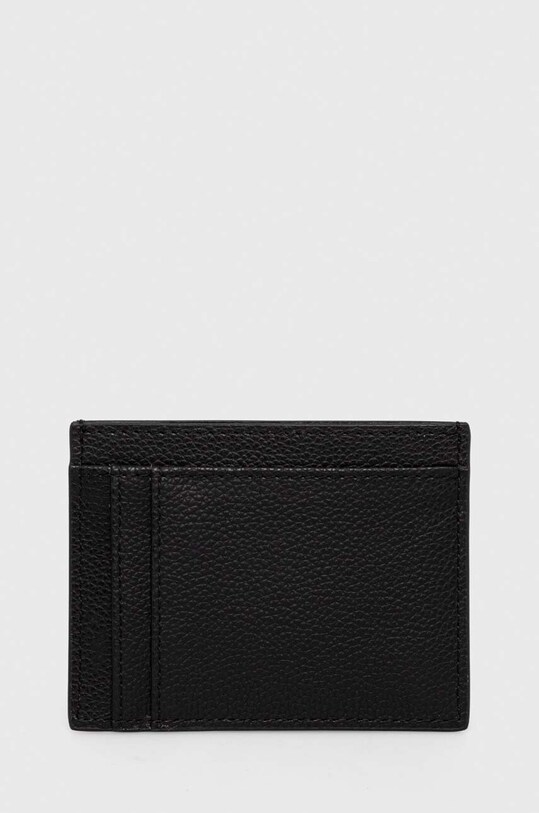 Akcesoria Armani Exchange etui na karty skórzane i brelok 958510.3F892 czarny