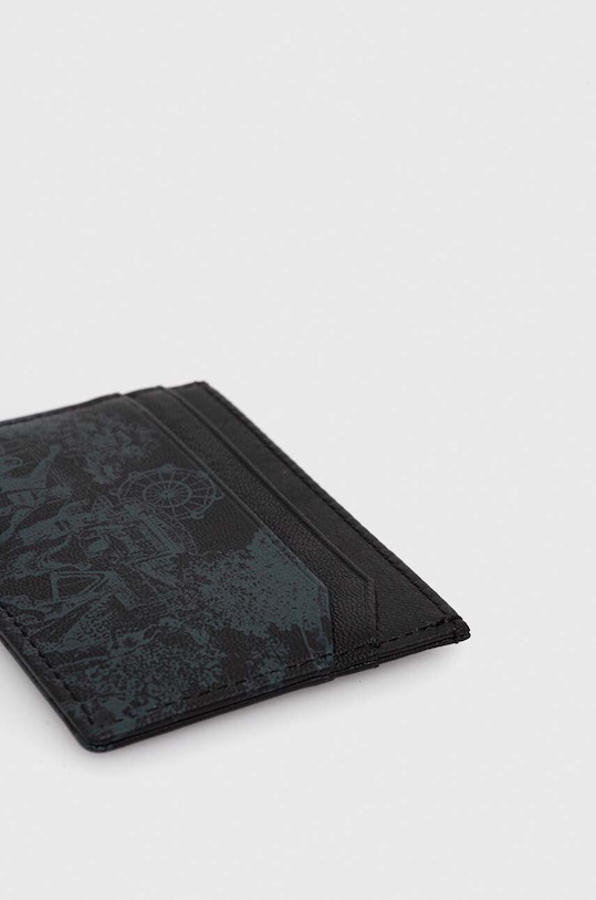Kožené puzdro na karty HUGO 50503933 čierna AW23