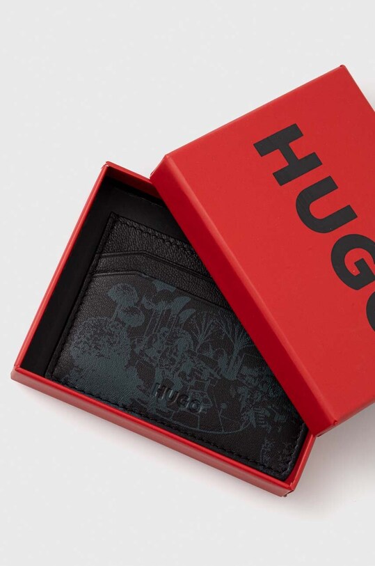 Dodatki Usnjen etui za kartice HUGO 50503933 črna