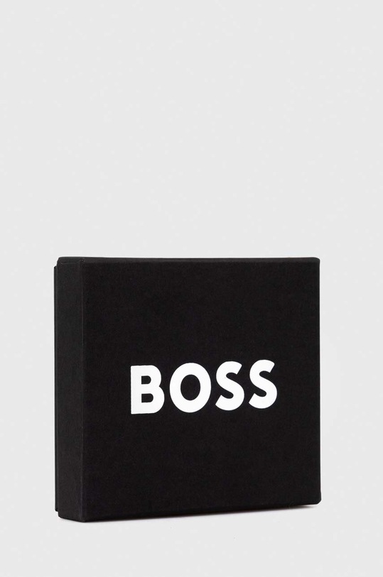 BOSS portfel skórzany zielony 50499248