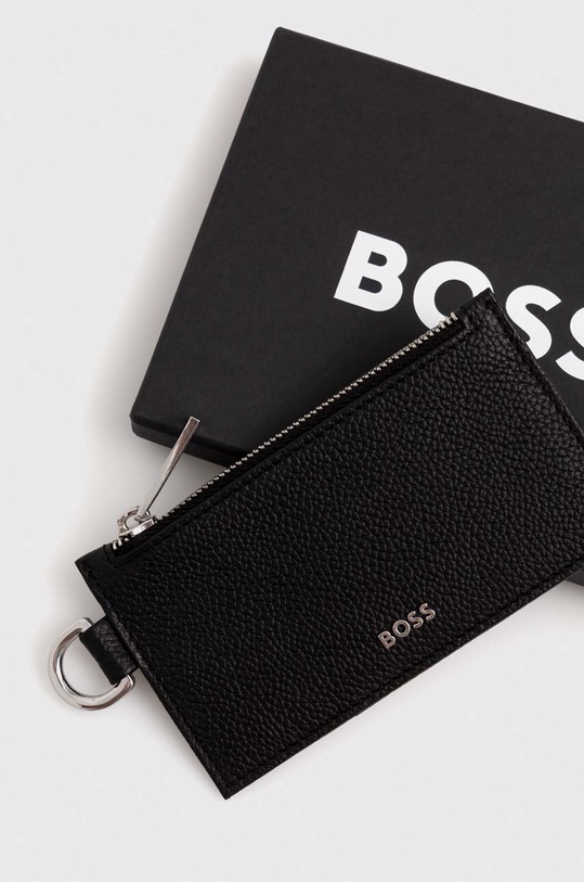 Akcesoria BOSS etui na karty skórzane 50499249 czarny