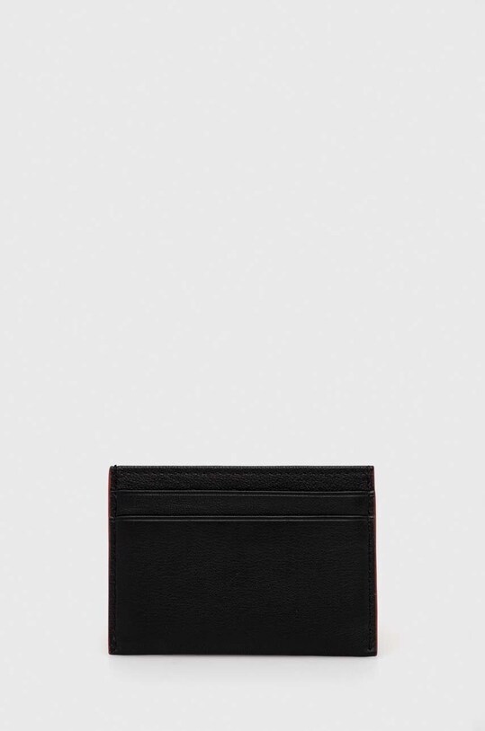 Usnjen etui za kartice BOSS 50504224 črna AW23