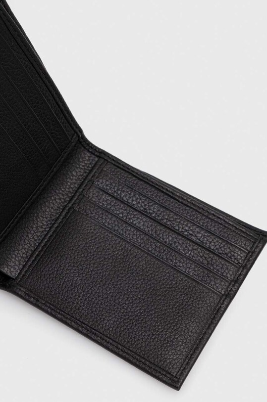 BOSS portfel i etui na karty skórzane 50493191 czarny