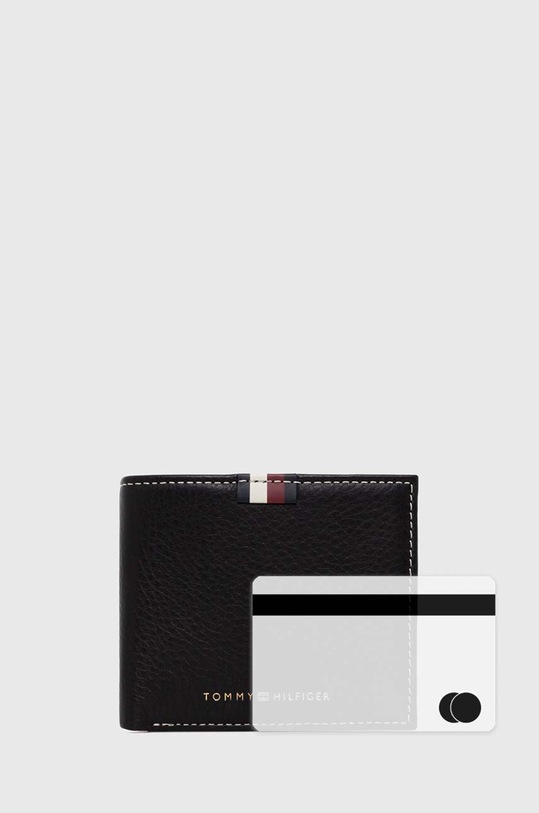 Kožni novčanik Tommy Hilfiger AM0AM11600 crna