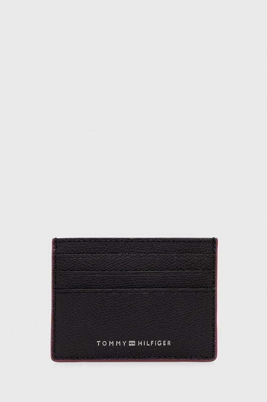 Tommy Hilfiger etui na karty skórzane etui na karty czarny AM0AM11606
