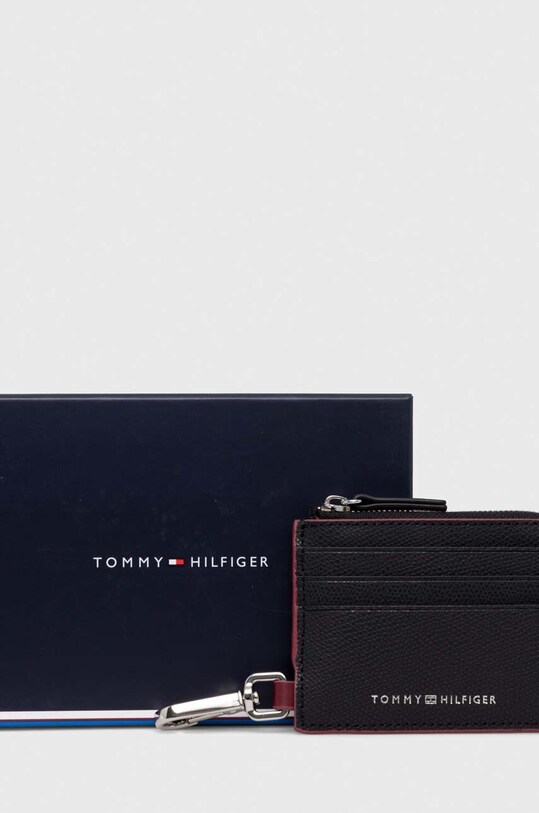 Akcesoria Tommy Hilfiger portfel skórzany AM0AM11939 czarny