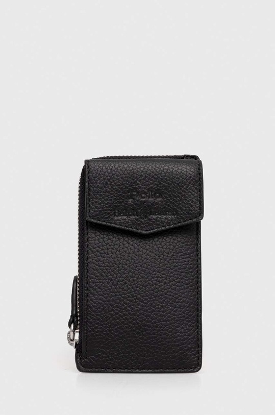 Polo Ralph Lauren etui skórzane etui na karty czarny 405914164