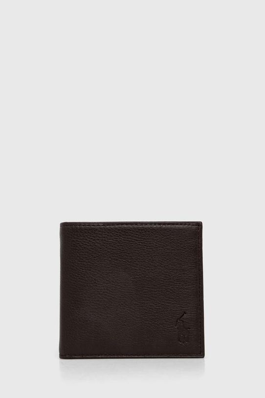 Polo Ralph Lauren portfel skórzany skóra licowa brązowy 405914235