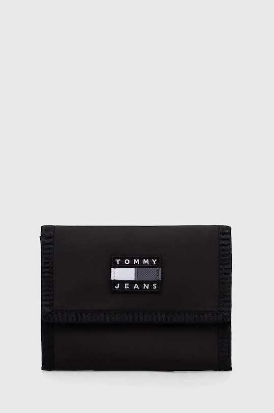 Tommy Jeans portfel drobny wzór czarny AM0AM11714