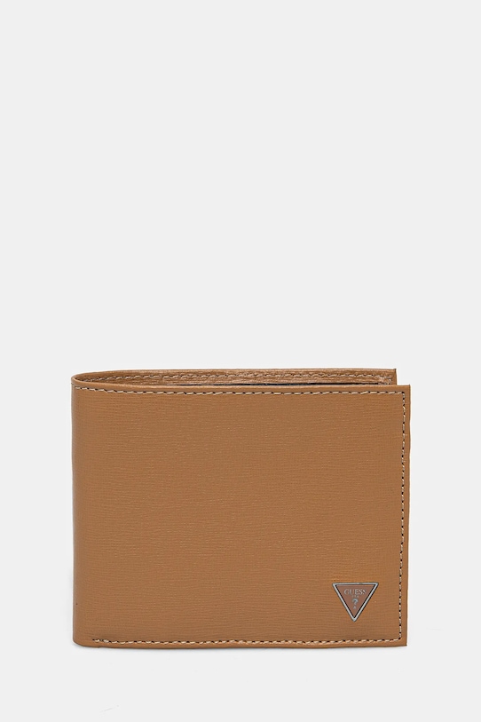 Guess portofel de piele bej SMCSLE.LEA20