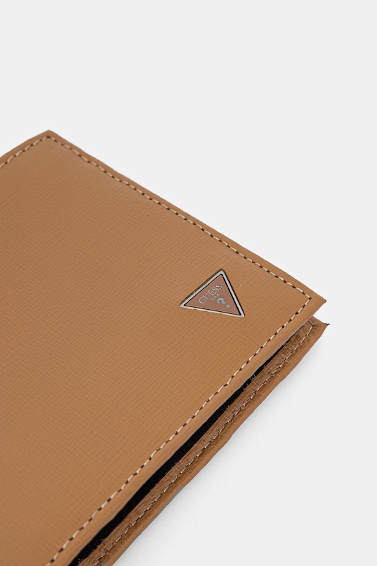 Guess portofel de piele bej SMCSLE.LEA20