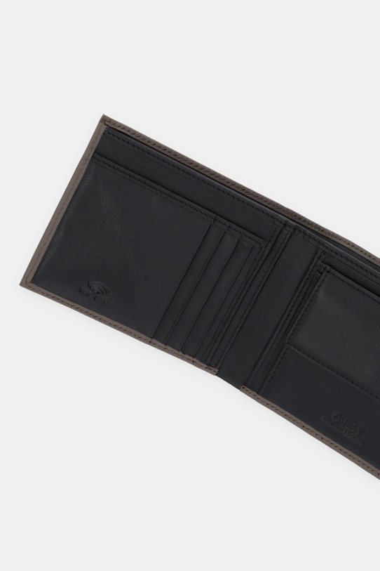 Akcesoria Guess portfel skórzany SMCSLE.LEA20 brązowy