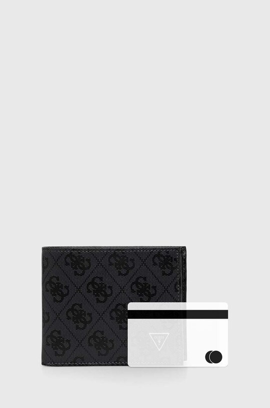 Шкіряний гаманець Guess SMVELE.LEA20 сірий