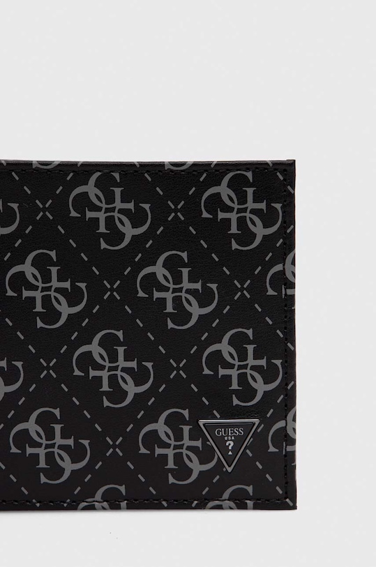 Guess portfel skórzany VEZZOLA SMVELE.LEA20 czarny SS24
