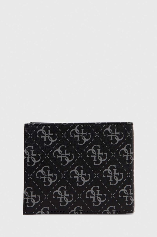 Accesorii Guess portofel de piele SMVELE.LEA20 negru