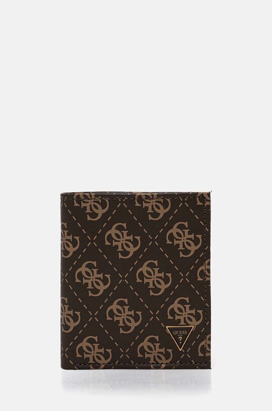 Кожаный кошелек Guess кожа коричневый SMVELE.LEA22