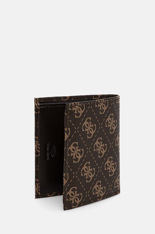 Guess portfel skórzany SMVELE.LEA22 brązowy AW24