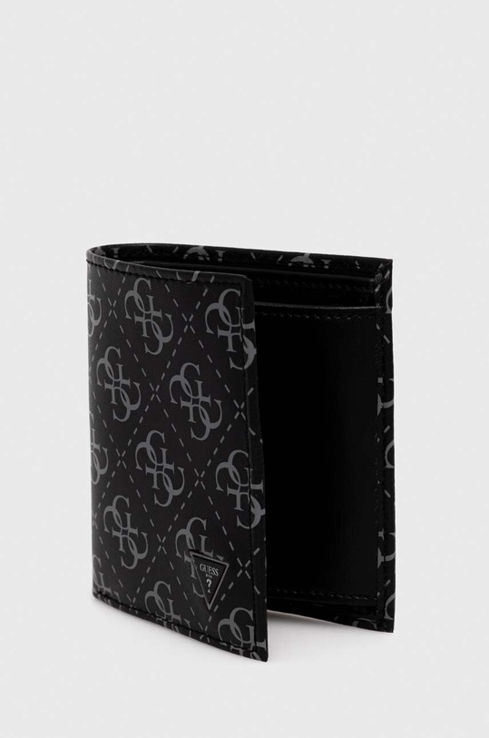 Guess portfel skórzany VEZZOLA SMVELE.LEA22 czarny AW24