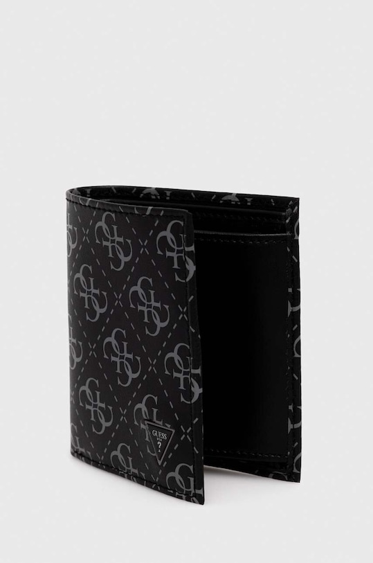 Guess portfel skórzany VEZZOLA SMVELE.LEA22 czarny AW24