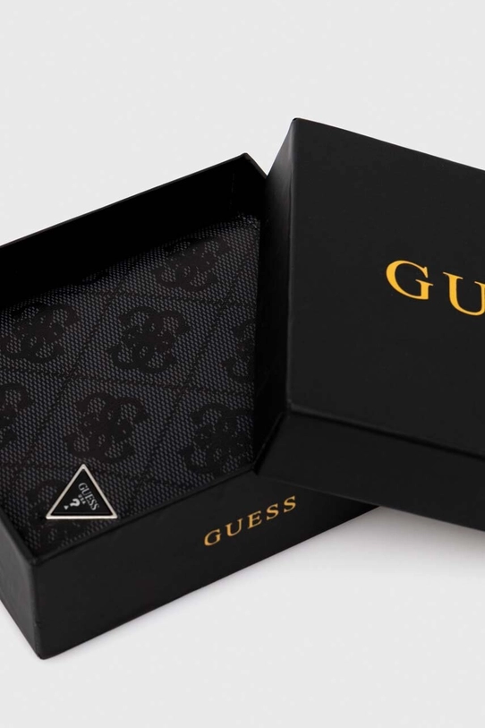 Guess portofel de piele SMVELE.LEA22 negru