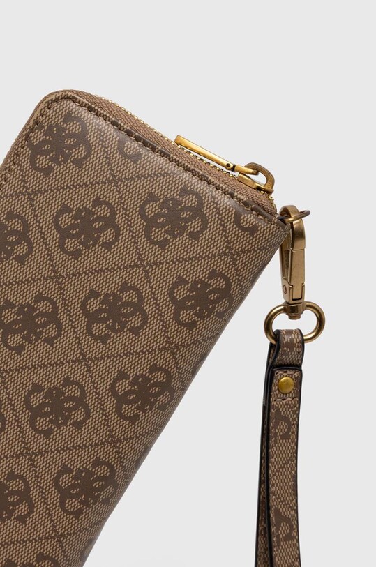 Guess portfel skórzany VEZZOLA SMVELE.LEA77 beżowy AW23