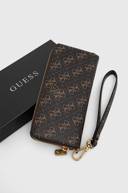 Guess bőr pénztárca VEZZOLA barna SMVELE.LEA77