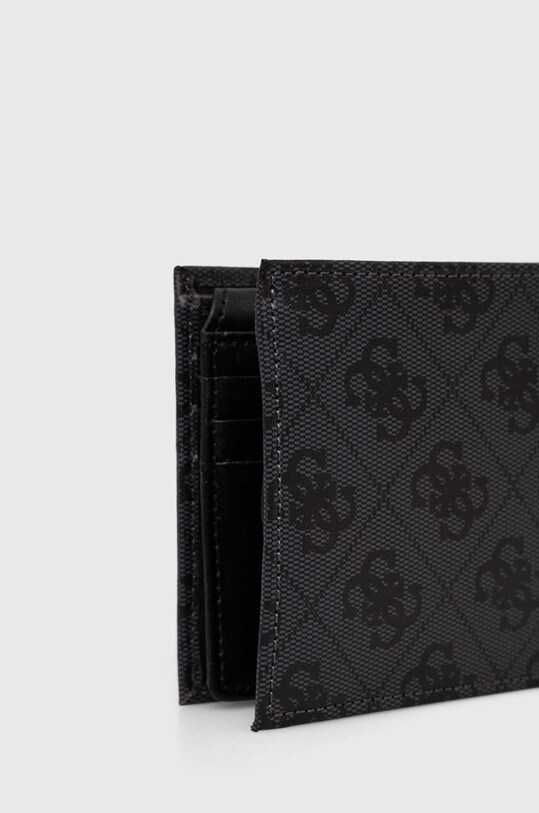 Δερμάτινο πορτοφόλι Guess SMVELE.LEA24 γκρί SS24