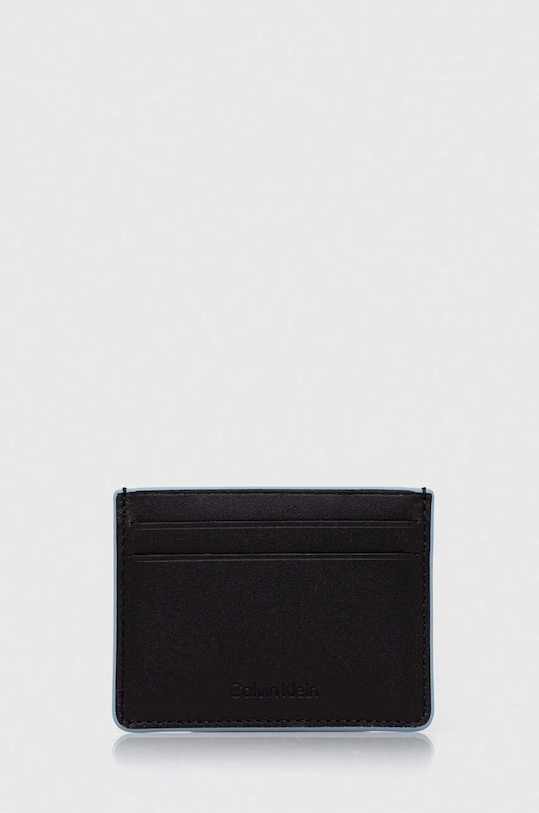 Calvin Klein etui na karty skórzane etui na karty czarny K50K510876