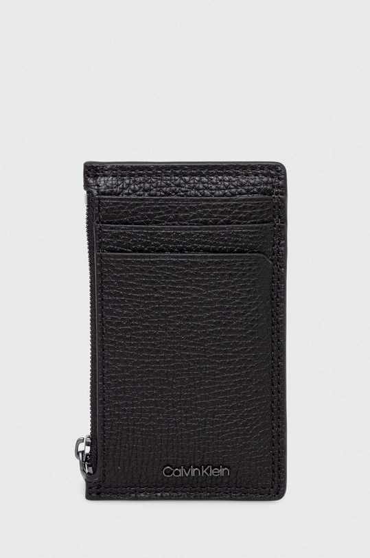 Calvin Klein bőr pénztárca sima fekete K50K510903