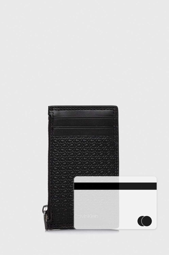 Calvin Klein bőr pénztárca fekete K50K511197