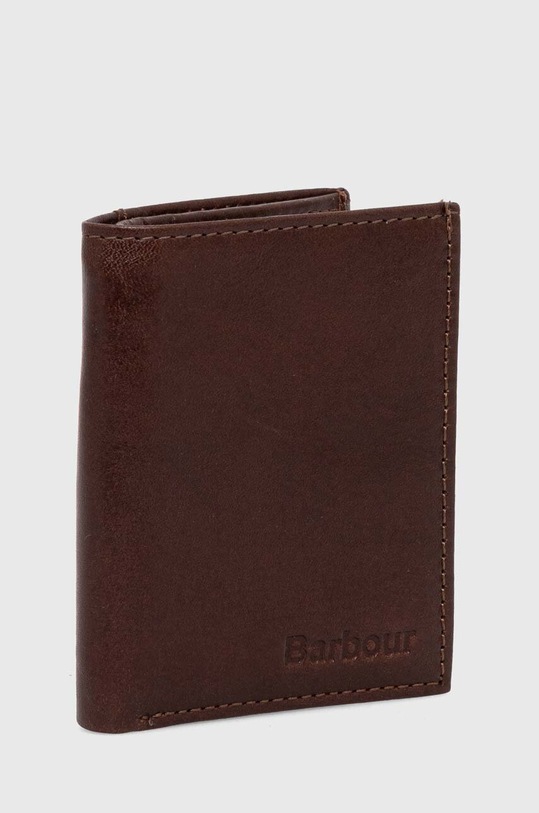 Шкіряний гаманець Barbour MLG0012 коричневий AA00