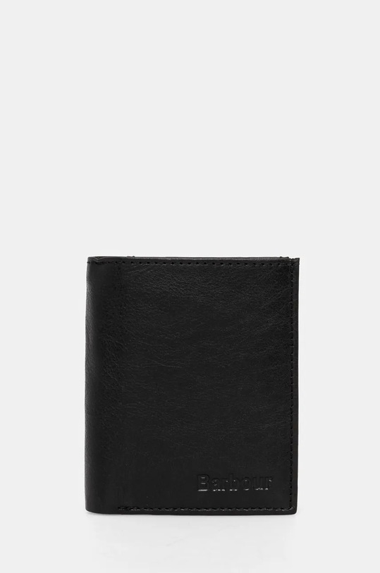Кожаный кошелек Barbour кожа чёрный MLG0012