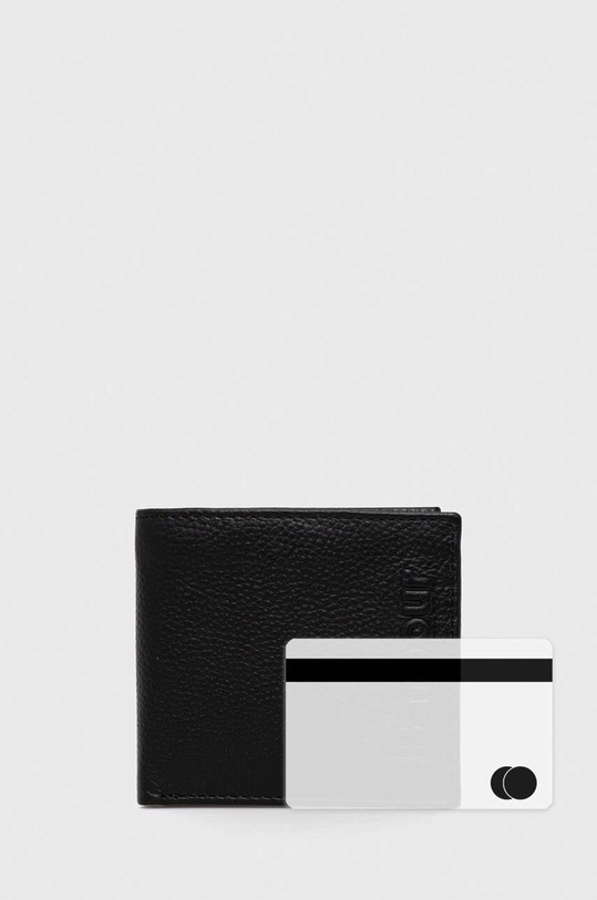 Barbour portofel de piele MLG0059 negru