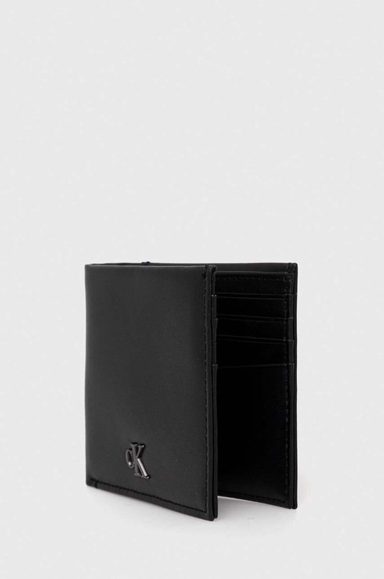 Кожен портфейл + ключодържател Calvin Klein Jeans K50K511201 черен AW23