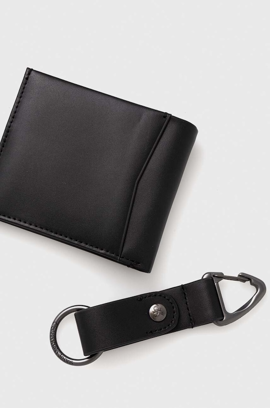 Аксесоари Кожен портфейл + ключодържател Calvin Klein Jeans K50K511201 черен