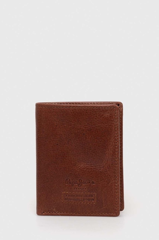 Pepe Jeans portofel de piele Archie piele maro PM070368.869