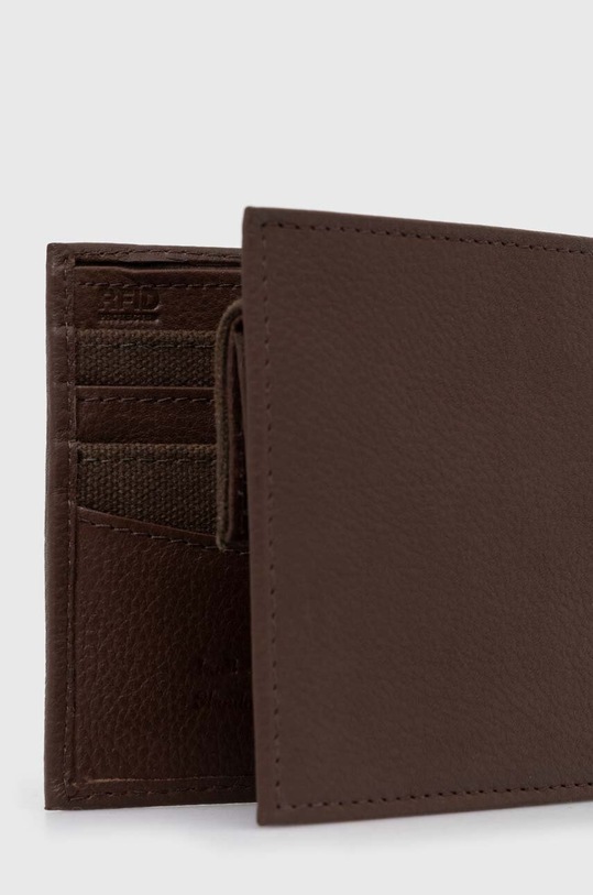 Шкіряний гаманець Barbour Padbury Billfold MLG0049 коричневий AW23