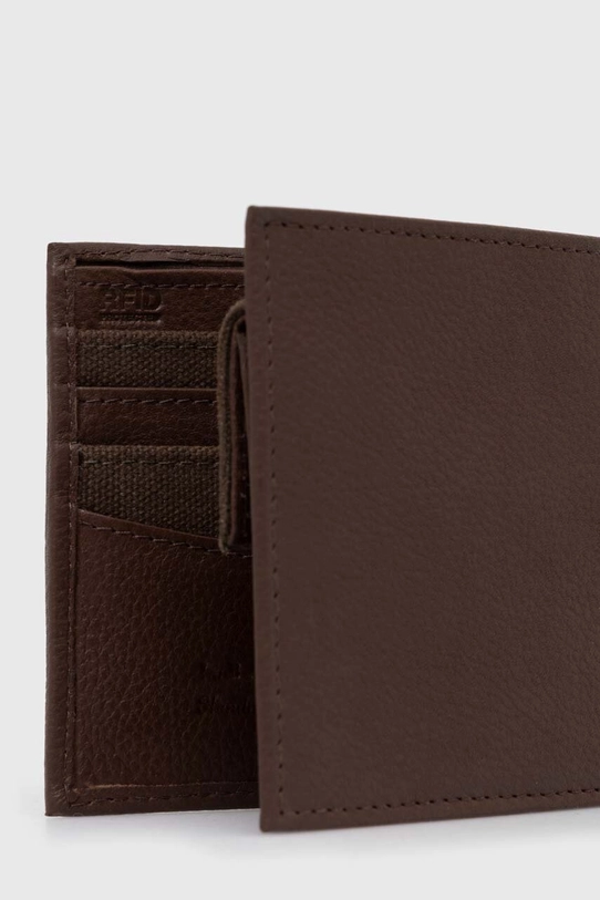 Barbour portfel skórzany Padbury Billfold MLG0049 brązowy AW23