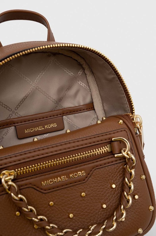 MICHAEL Michael Kors plecak skórzany 30F3G5EB0Y brązowy