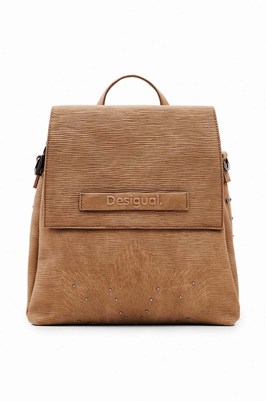 Ruksak Desigual 23WAKP04 ACCESSORIES PU BACKPACK MINI premalo za format A4 smeđa 23WAKP04