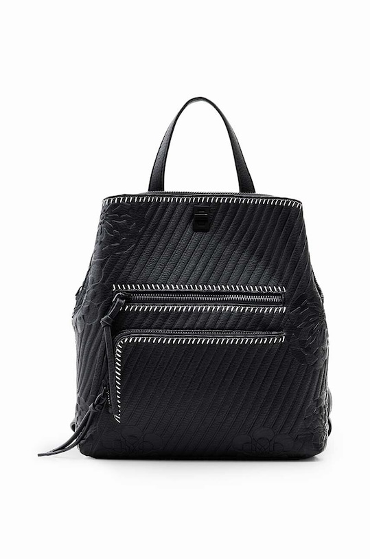 Desigual hátizsák 23WAKP07 ACCESSORIES PU BACKPACK MINI szintetikus bőr fekete 23WAKP07