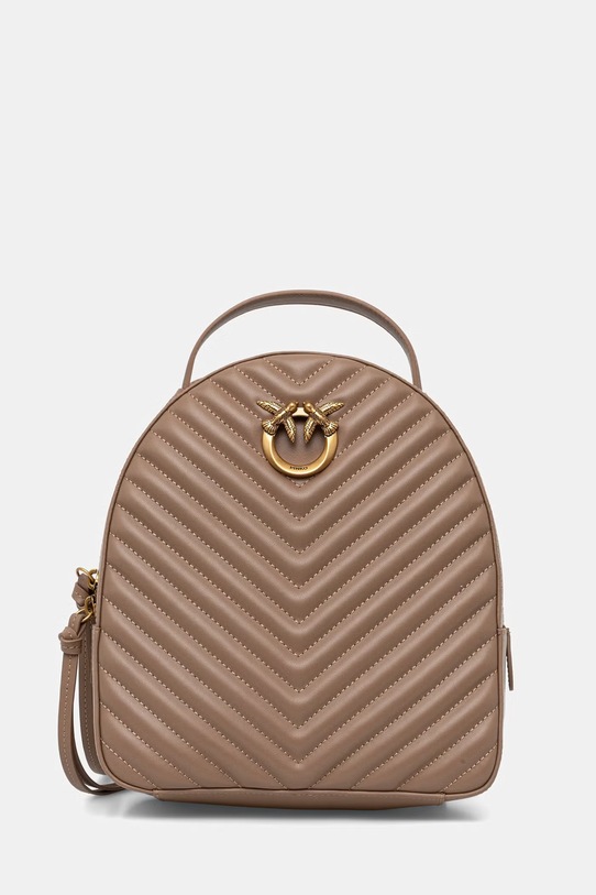 Pinko plecak damski skórzany Answear Exclusive skóra licowa brązowy 102530.A0GK