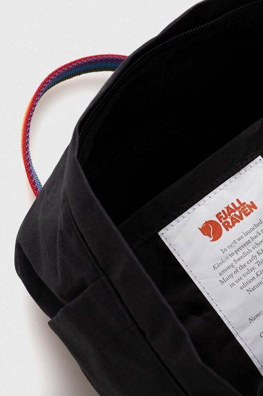 Детский рюкзак Fjallraven Kanken Rainbow Mini F23621.550.907 чёрный